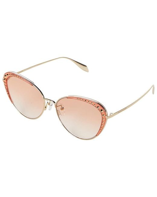 Alexander McQueen Black Am0310S Fashion Sunglasses/ Gradient, Metal Frames/Plastic