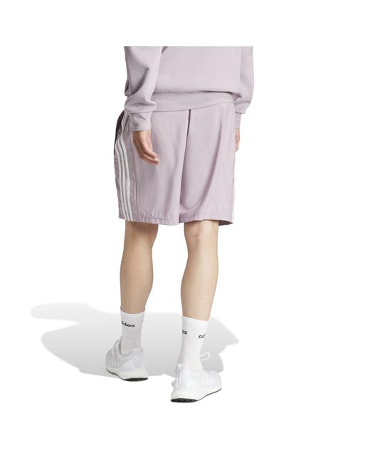 Adidas Pink Aeroready Essentials Chelsea 3-stripes Shorts for men