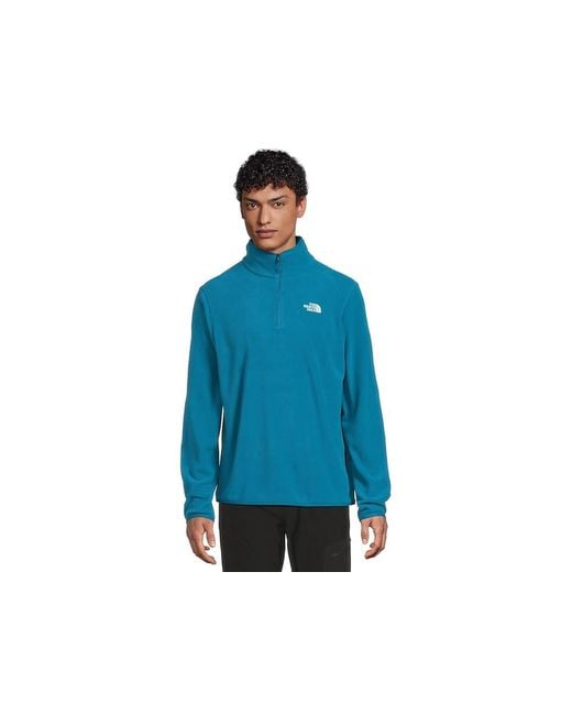 The North Face Blue Glacier Fleece 1/4 Zip Jacket Jacket, Polyester for men