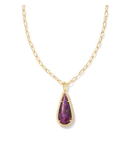 Kendra Scott Payton Long Pendant Necklace In Metallic Lyst