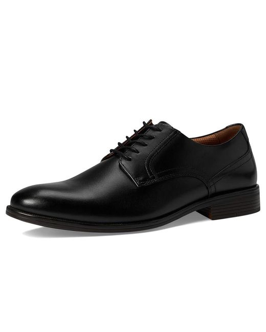 Johnston & Murphy Black Reeve Plain Toe Lace Up Wing Tip Shoes 13 M (D) Leather for men