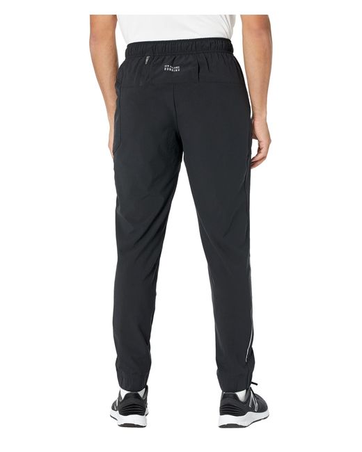 New Balance Impact Run Woven Pants in Black for Men Lyst