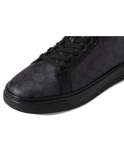 COACH Black High Line High Top Sneaker for men
