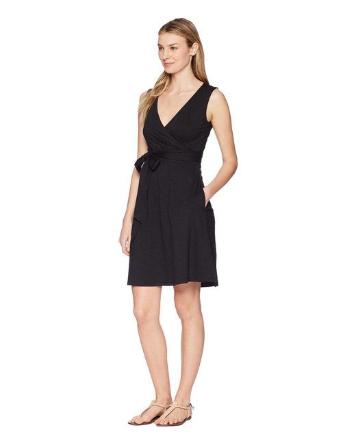 cue wrap sleeveless dress