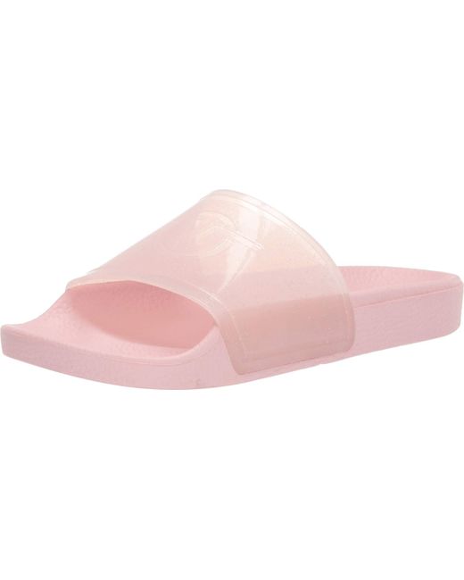pink slide on vans
