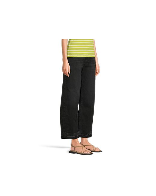PAIGE Black Arellia Ankle With Undone Finished Hem