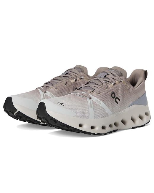 On Shoes Black Cloudsurfer Trail Waterproof Running Shoes Desert/Wolf