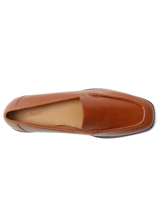 Madewell Brown The Bennie Loafer In Leather