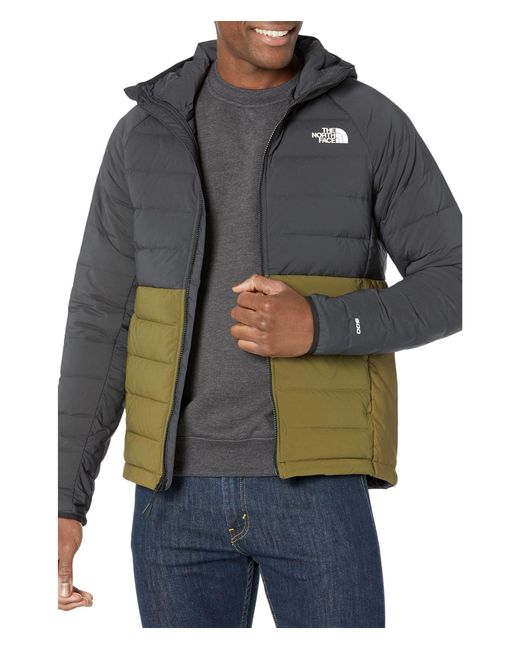 The North Face Belleview Stretch Down Hoodie in Gray for Men Lyst