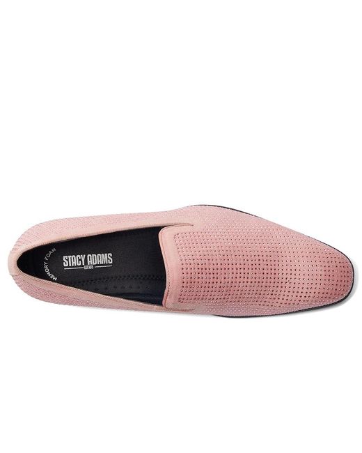 Stacy Adams Pink Suave Rhinestone Slip-On (Blush) Shoes for men