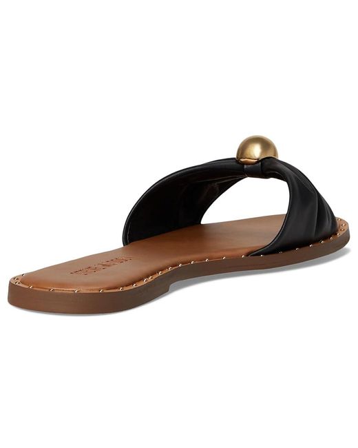 Steve Madden Black Dipsy Sandals, Synthetic