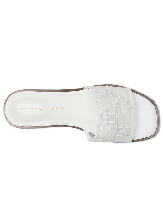 Tommy Hilfiger White Tesia Sandals, Synthetic