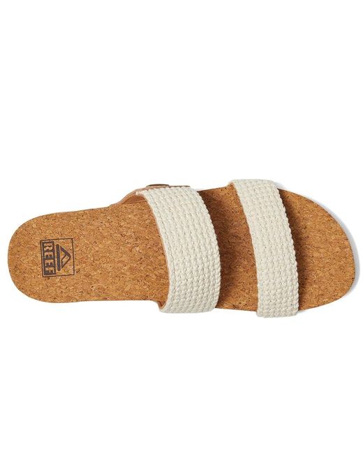 Reef White Cushion Vista Sandals 6 B
