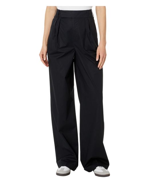 7 For All Mankind Black Pleated Trouser