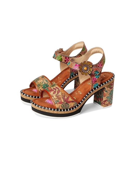 Spring Step Brown Charisma Wedge Shoes, Leather