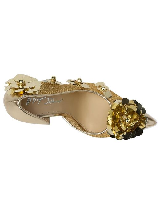 Betsey Johnson Metallic Nash High Heels, Rubber/Synthetic
