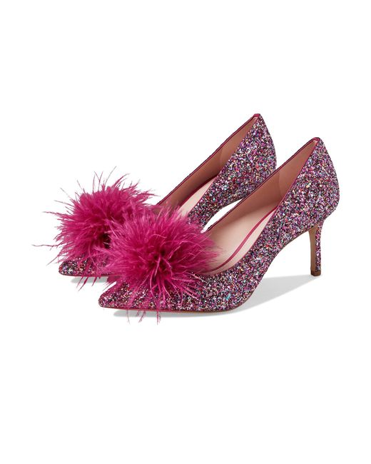 Kate Spade Marabou Heel in Pink | Lyst