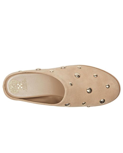 Vince Camuto Multicolor Cassius Studded Flat Mule Flat Shoes, Leather