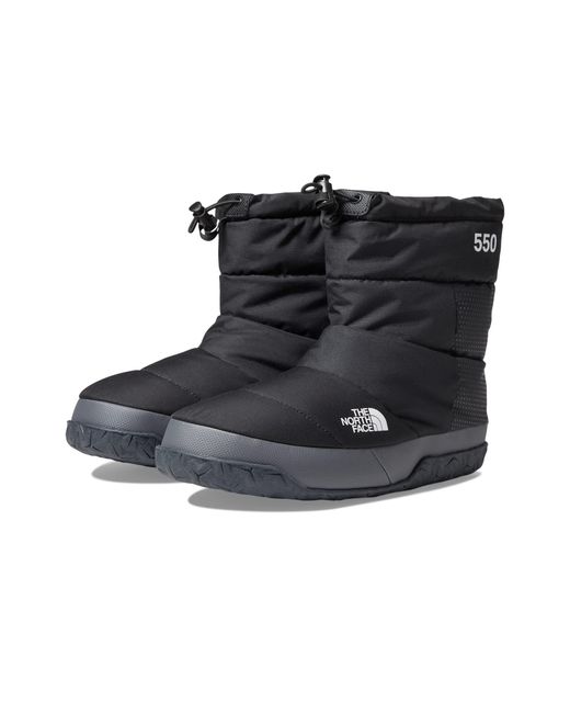 the north face nuptse apres down insulated booties in cream