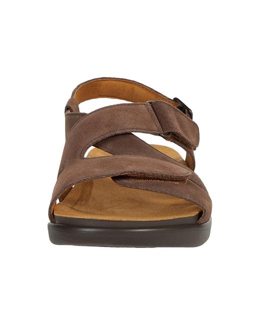 SAS Brown Huggy Adjustable Comfort Sandal Shoes 10 N
