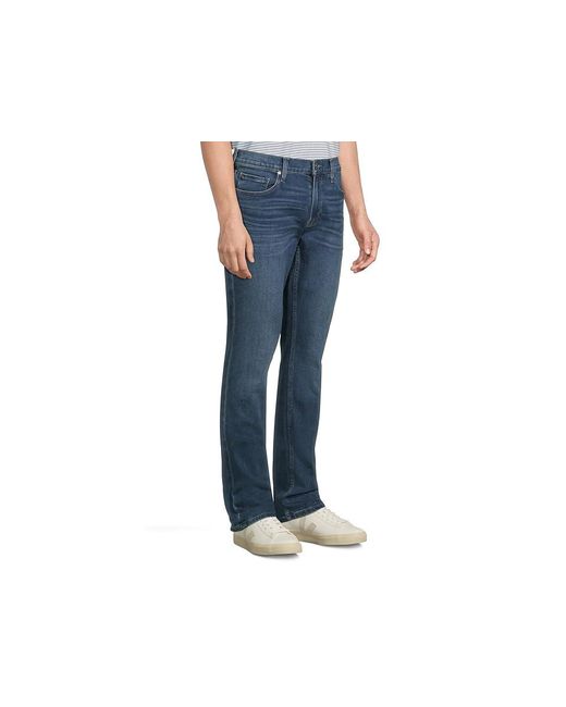 PAIGE Black Federal Transcend Vintage Slim Straight Fit Jeans Jeans, Cotton/Denim/Polyester for men