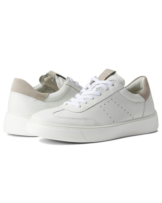 ecco white tennis shoes
