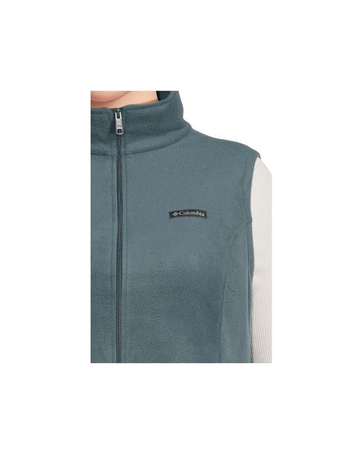 Columbia Blue Plus Size Benton Springstm Vest Jacket, Fleece/Polyester