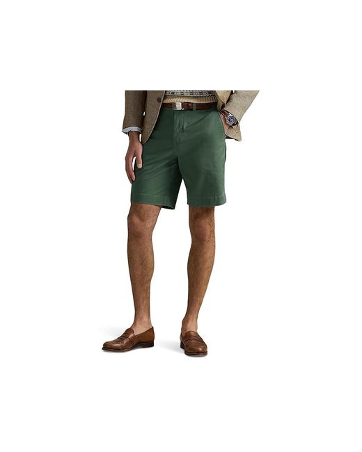 Polo Ralph Lauren Black Classic Fit Stretch Chino Short Shorts, Cotton/Twill/Elastane for men