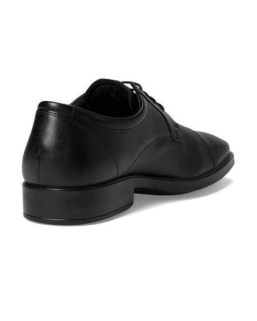 Ecco Black Milan Cap Toe Tie Oxford Shoes Eu 39 (Us 5-5.5) D for men