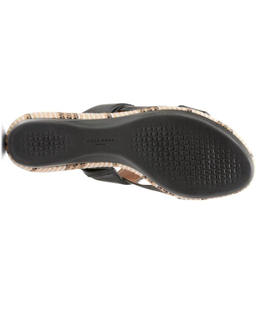 Cole Haan Black Aislin Wedge Sandal