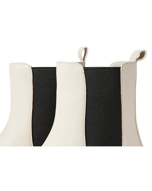 MICHAEL Michael Kors Black Asher Flat Bootie (Light Cream) Boots
