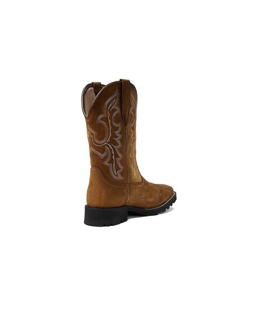 Ariat Brown Unbridled Rancher Waterproof Western Boot (Oily Distressed) Shoes