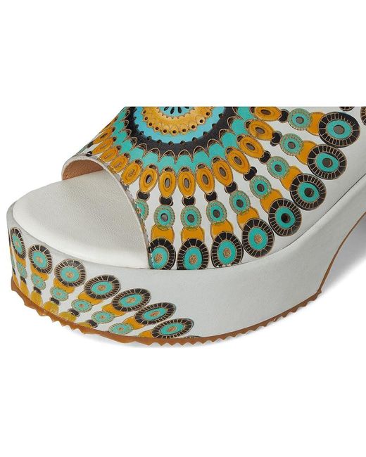 Spring Step Metallic Stevienix Wedge Shoes, Leather