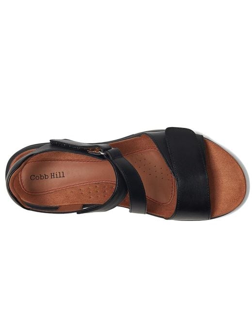 Cobb Hill Black Fiah Sandals 8 B