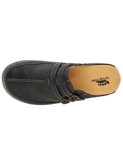 Spring Shoes Mule Spring Step Happy Clog/Mule Shoes in Black | Lyst