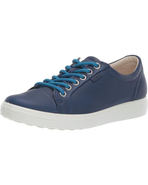 Ecco Lace Soft 7 Sneaker in Blue - Save 3% - Lyst