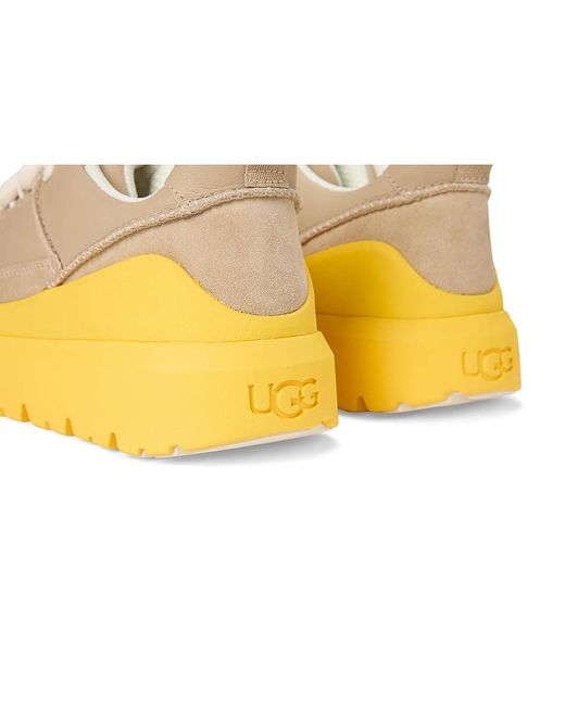 Ugg Metallic Heritage Utility Sneakers Shoes Mustard Seed/Summer Wheat 14 D for men