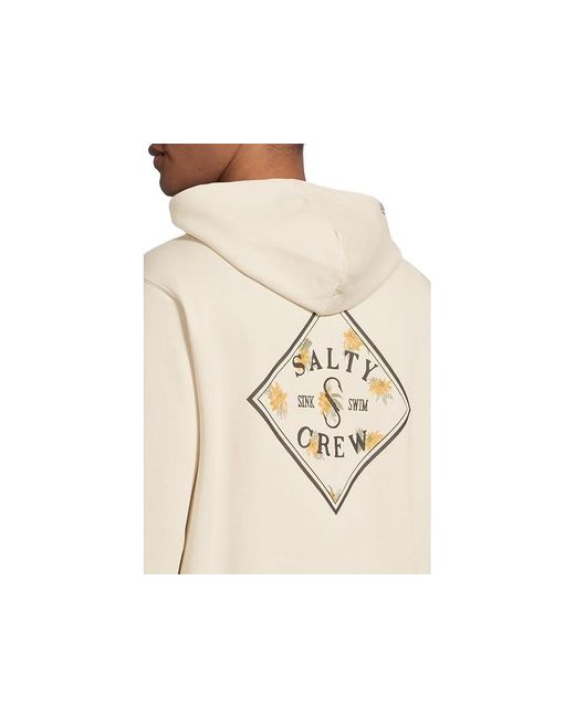 Salty Crew White Tippet Fill Fleece Sweatshirt, Cotton/Fleece/Polyester for men