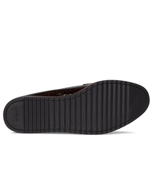 LifeStride Black Zee Loafer/Moc Shoes Flat Shoes 8 W (C) Faux Leather