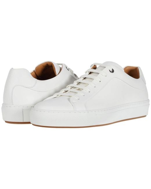 BOSS by Hugo Boss Leather Sneaker | Mirage Tenn in White Leather (White ...