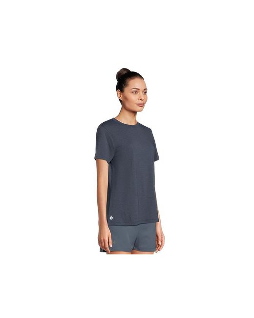 Smartwool Black Active Mesh Short Sleeve Clothing, Lyocell/Mesh/Polyester