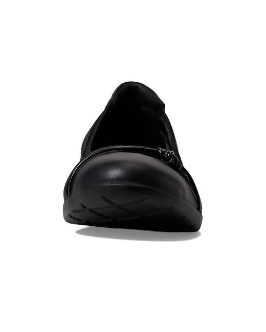 Clarks Black Meadow Rae ( Leather) Flat Shoes
