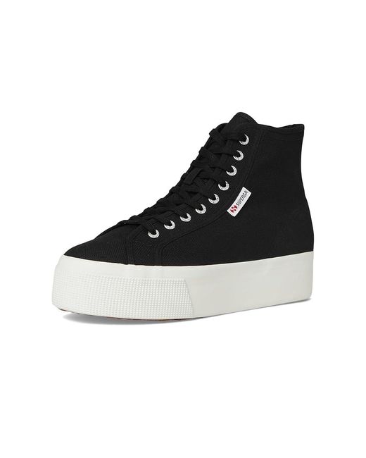 Superga Black 2708 Hi Top Shoes/F Eu 41 (Us 8