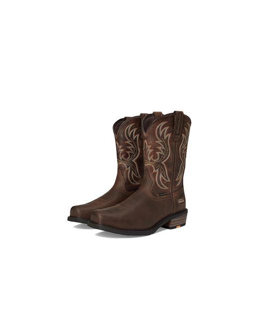 Ariat Brown Ironside Square Toe Steel Toe Work Boots Cowboy Boots 10.5 D for men