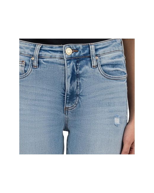 Kut From The Kloth Black Rachael High Rise Fab Ab Mom Regular Hem Jeans 6, Cotton/Denim/Spandex