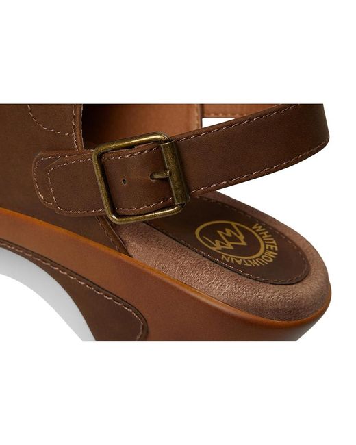 White Mountain Brown Viewable Slippers/Pull Up 6 B