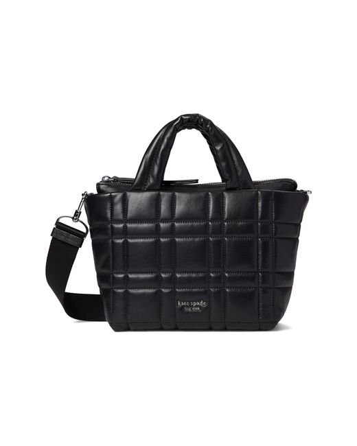 Kate Spade Software Quilted Leather Mini Tote in Black | Lyst