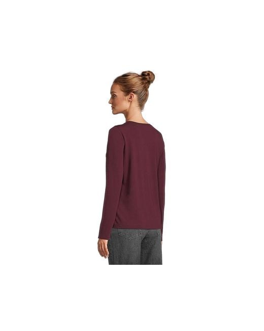Madewell Red Northside Long Sleeve T-Shirts Clothing Xl 14-16) Cotton
