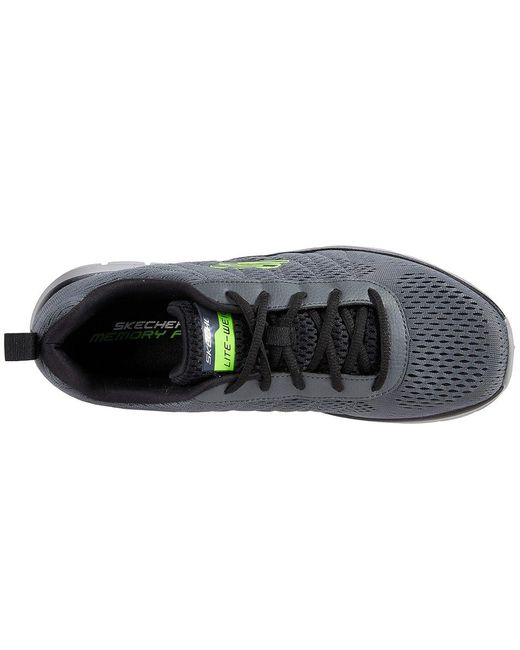 Skechers Gray Track Moulton Shoes Charcoal/ 7 D for men