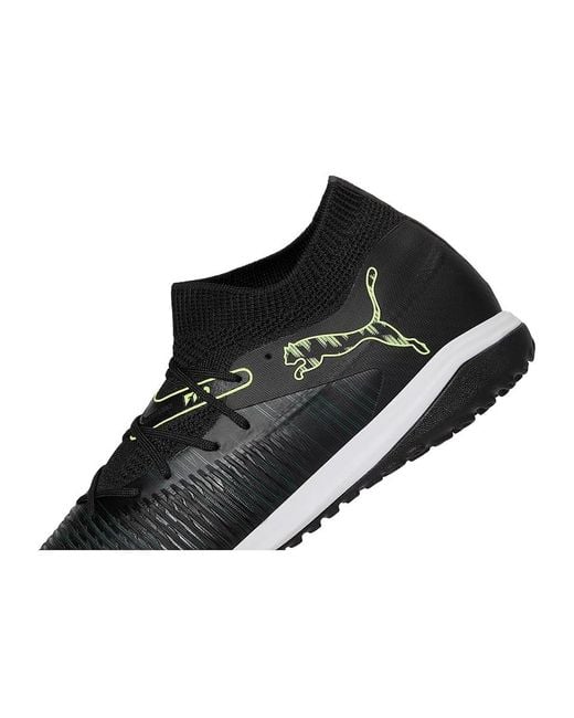 PUMA Black Future 8 Match Turf Trainer Soccer Cleats Soccer Shoes/Fizzy Light/ Terrain 10 D for men